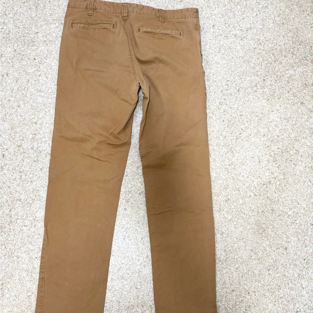 Men’s Tan Flat Front Chinos Hawkings McGill Size 34x32